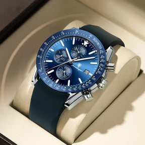 Relogio Cronógrafo POEDAGAR Chrono Leather 3