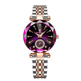 Relogio Feminino Rose Quartzo Diamond 1
