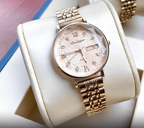 Relogio Feminino Rose de luxo Quartzo POEDAGAR 3012 5