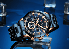 Relogio Masculino Azul Cronografo 8355 4