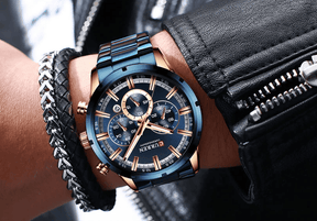 Relogio Masculino Azul Cronografo CURREN 8355 2