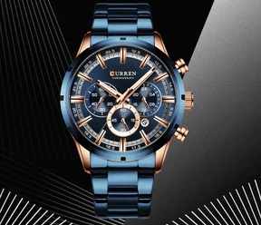 Relogio Masculino Azul Cronografo CURREN 8355 5