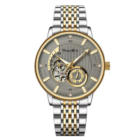 Relogio Masculino Dourado Automatico Tourbillon 1