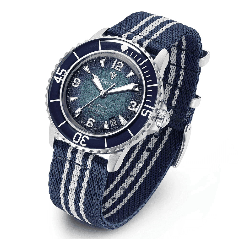 Relogio Masculino Esportivo Azul Automatico C8239 1