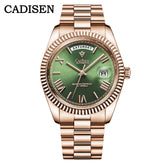 Relogio Masculino Ouro Rose Automatico CADISEN Day Date 1