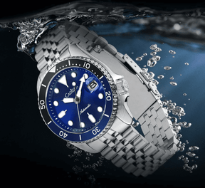 Relogio Masculino Prata Azul Automatico C8220 5