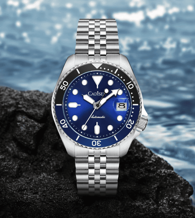 Relogio Masculino Prata Azul Automatico C8220 6
