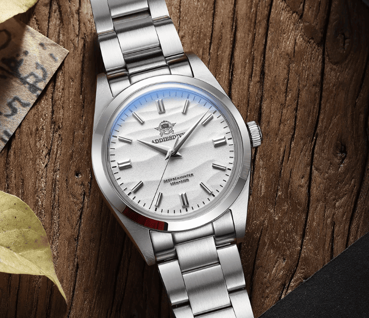 Relogio Masculino Prata Branco Cronografo ADDIESDIVE AD2030 4