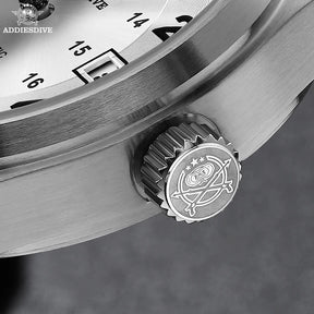 Relogio Masculino Prata Branco Mecanico ADDIESDIVE Field Watch  4