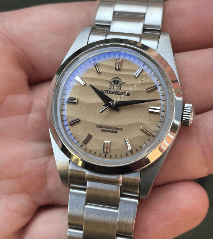 Relogio Masculino Prata Marrom Cronagrafo ADDIESDIVE AD2030 4