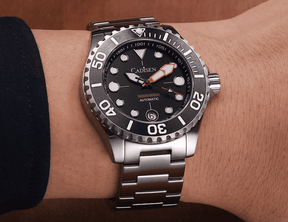 Relogio Masculino Prata Preto Mecanico CADISEN C8232 14