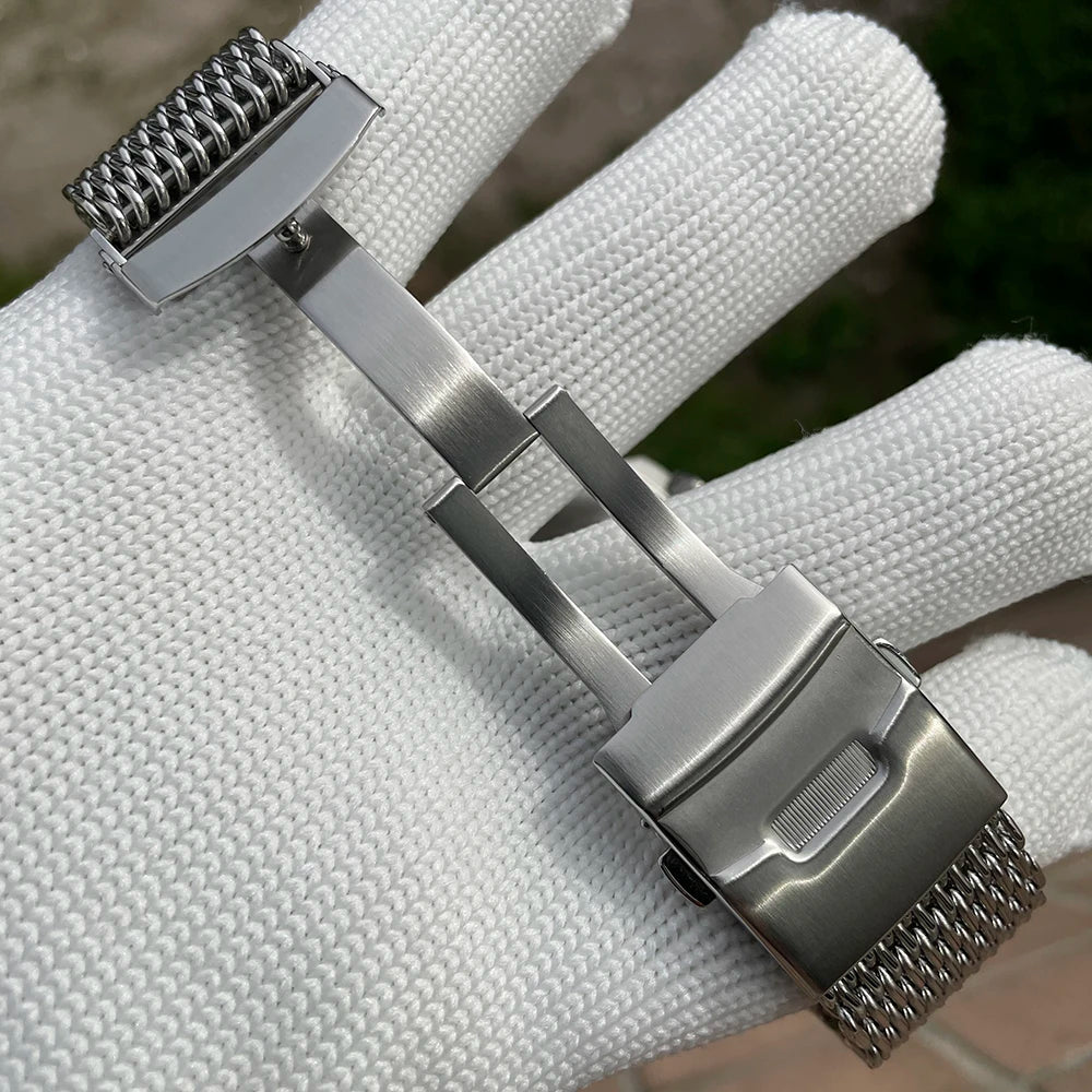 Relogio Masculino Prata Preto Mecanico STEELDIVE 25000M 8