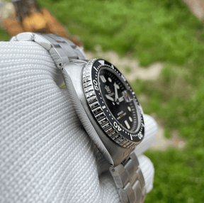 Relogio Masculino Prata Preto Mecanico STEELDIVE Turtle V2 7