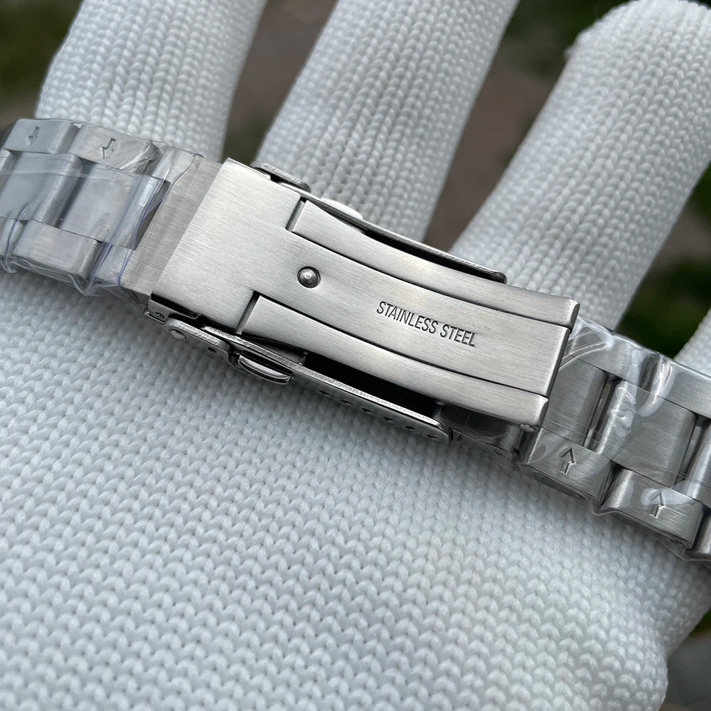 Relogio Masculino Prata Verde Automotico STEELDIVE SD1953J 11