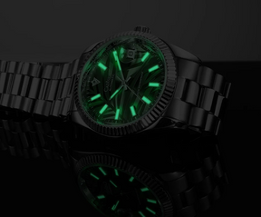 Relogio Masculino Prata Verde Mecanico CADISEN C8185MRRL 7