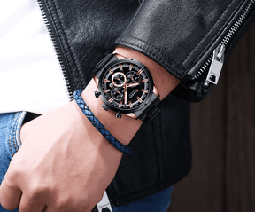 Relogio Masculino Preto Cronógrafo 8355 2