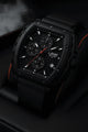 Relogio Masculino Preto Cronografo Tonneau 3