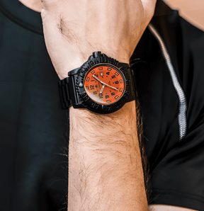 Relogio Masculino Preto Laranja Quartzo ADDIESDIVE Navy Seal 2