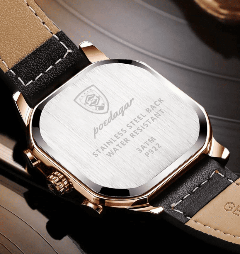 Relogio Masculino Preto Quartz POEDAGAR 922 6