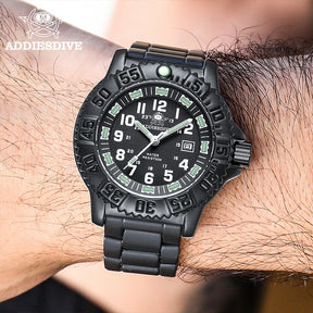 Relogio Masculino Preto Quartzo ADDIESDIVE Navy Seal 2