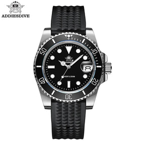 Relogio Masculino Pulseira de Silicone Preto Quartzo ADDIESDIVE Waffle 1