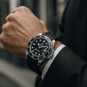 Relogio Masculino Pulseira de Silicone Preto Quartzo ADDIESDIVE Waffle 2