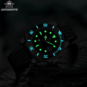 Relogio Masculino Pulseira de Silicone Preto Quartzo ADDIESDIVE Waffle 6
