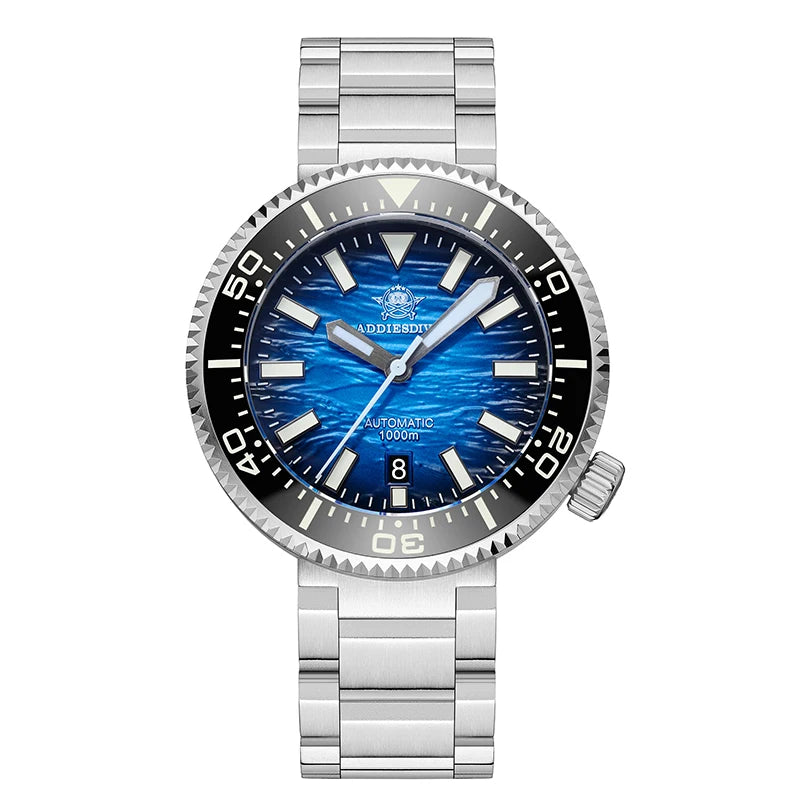 Relógio Mecânico ADDIESDIVE Meteorite Blue 1000m 1