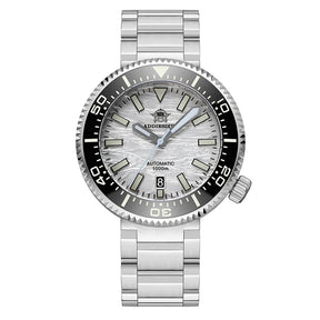 Relogio Mecanico ADDIESDIVE Meteorite Branco 1000m 1