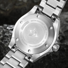 Relogio Mecanico CADISEN Aqua Diver White 4