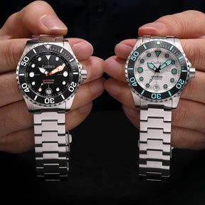 Relogio Mecanico CADISEN Aqua Diver White 5