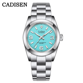 Relogio Mecanico CADISEN Dress Watch Tiffany Blue 1