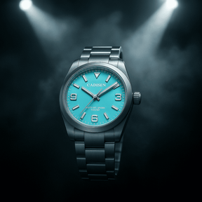 Relogio Mecanico CADISEN Dress Watch Tiffany Blue 5