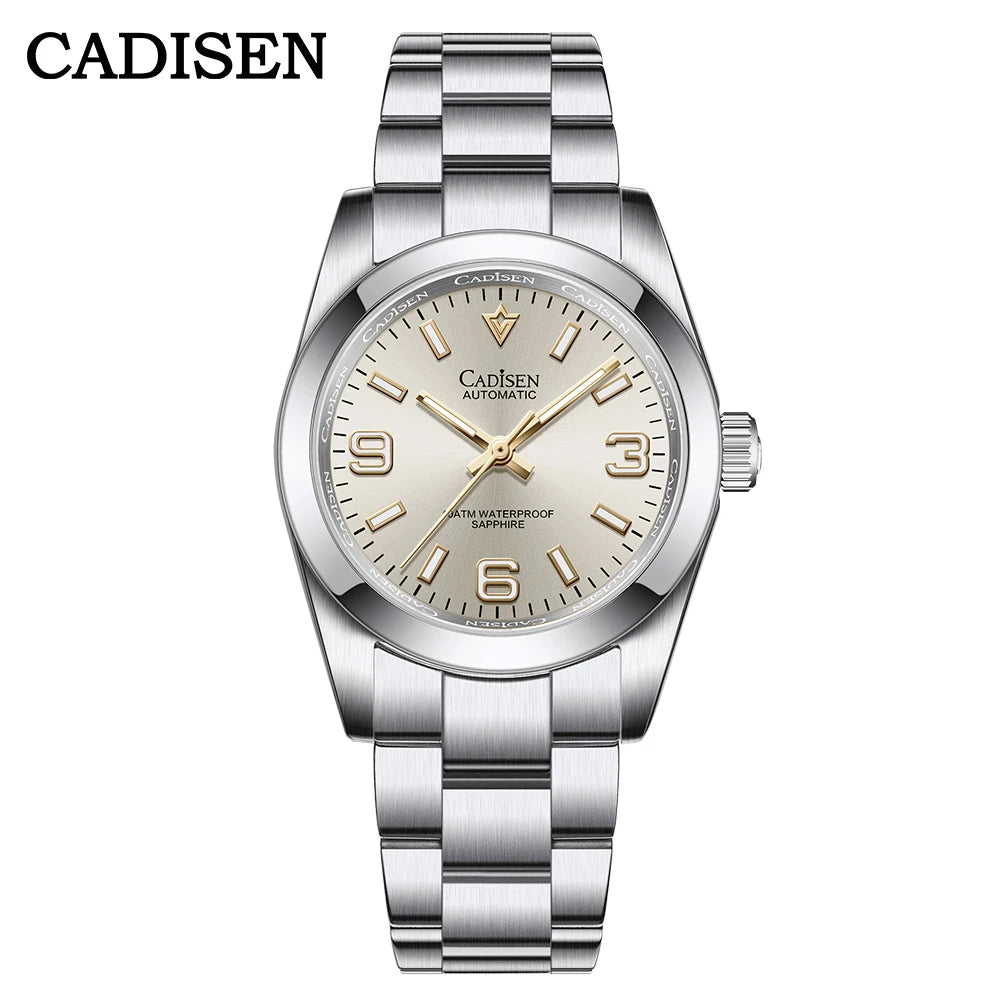 Relogio Mecanico CADISEN Dress Watch Tiffany Gold 1