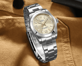 Relogio Mecanico CADISEN Dress Watch Tiffany Gold 3