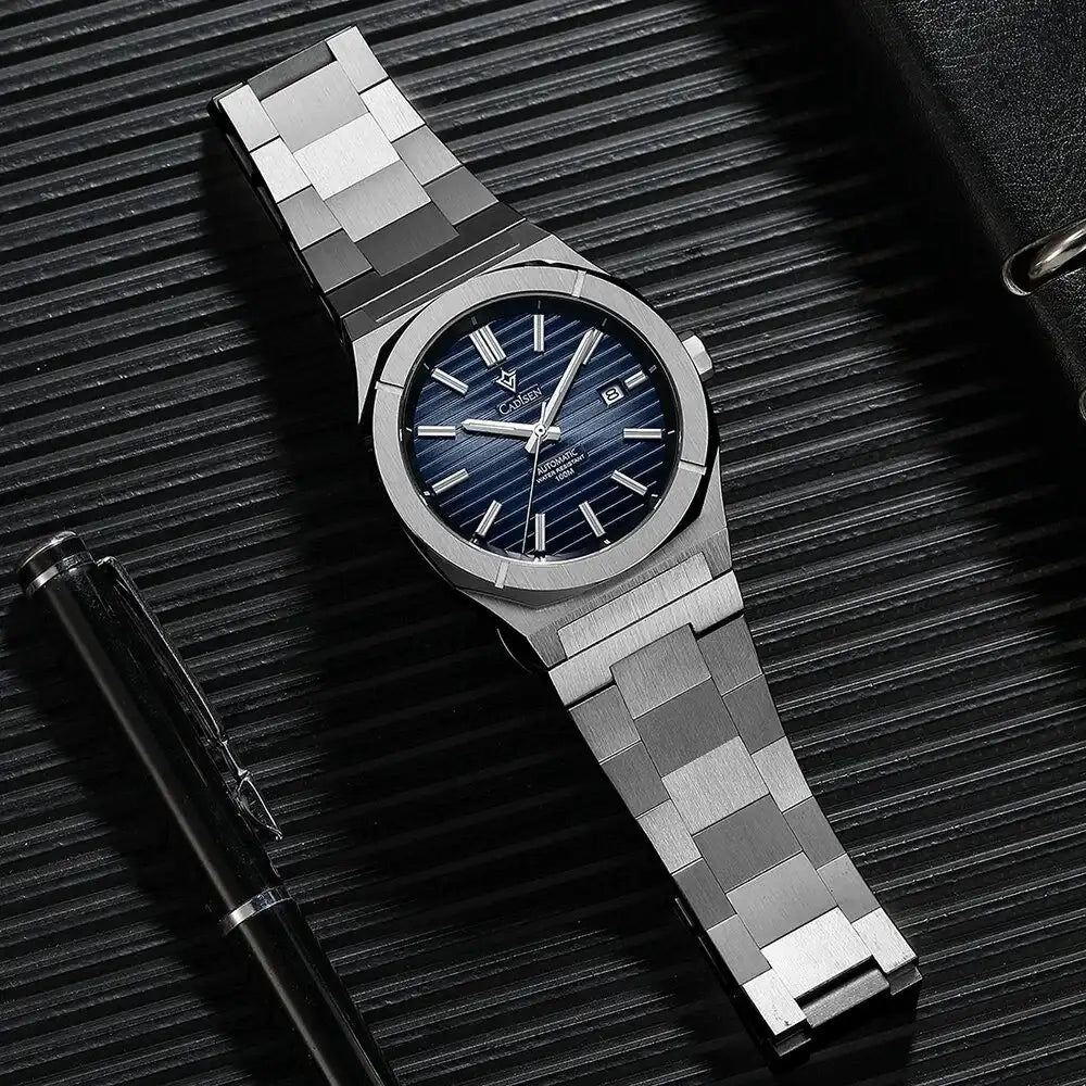 Relogio Mecanico Masculino Blue Heritage frente 3