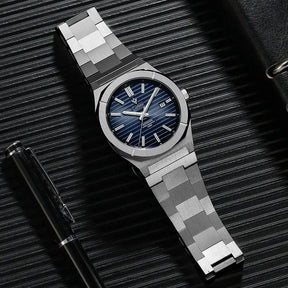 Relogio Mecanico Masculino Blue Heritage frente 3
