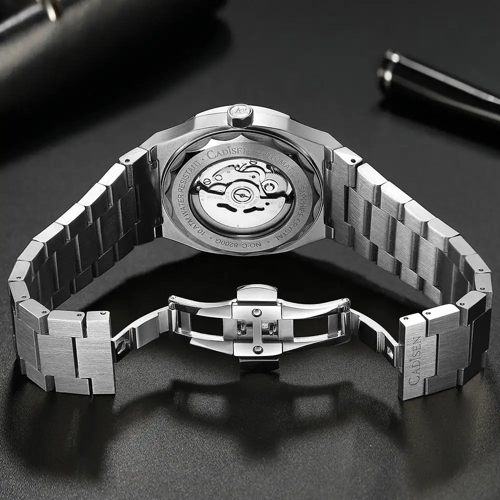 Relogio Mecanico Masculino Blue Heritage fundo