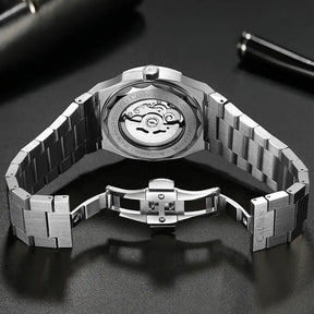 Relogio Mecanico Masculino Blue Heritage fundo