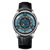 Relogio Mecanico Masculino Engine Concept Black Silver 1