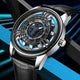 Relogio Mecanico Masculino Engine Concept Black Silver 4