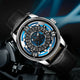 Relogio Mecanico Masculino Engine Concept Black Silver 7
