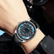 Relogio Mecanico Masculino Engine Concept Black Silver no pulso