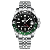Relogio Mecanico Masculino GMT Watch V2 Black Green 1