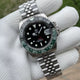 Relogio Mecanico Masculino GMT Watch V2 Black Green frente 2