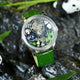 Relogio Mecanico Masculino Panda Green Silver frente 2
