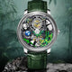 Relogio Mecanico Masculino Panda Green Silver frente 4