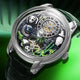 Relogio Mecanico Masculino Panda Green Silver frente 6