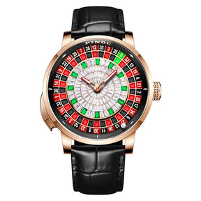 Relogio Mecanico Masculino Roulette Royale Black Gold 1