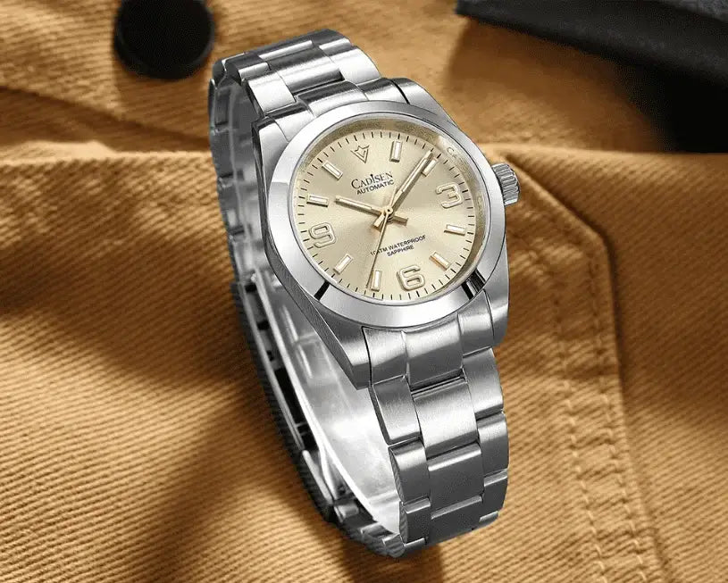 Relogio Mecanico Masculino Silver Gold Midnight Explorer 6